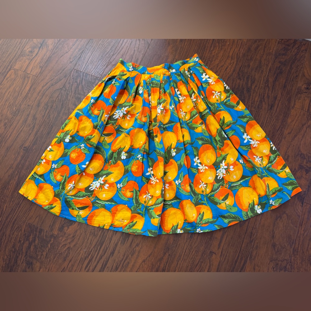 Colorful Floral A-Line Skirt, Dancing Days by Banned